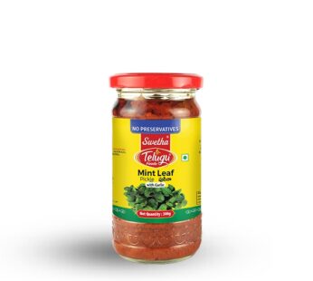Telugu -Mint Leaf Pickle-With Garlic 300 g